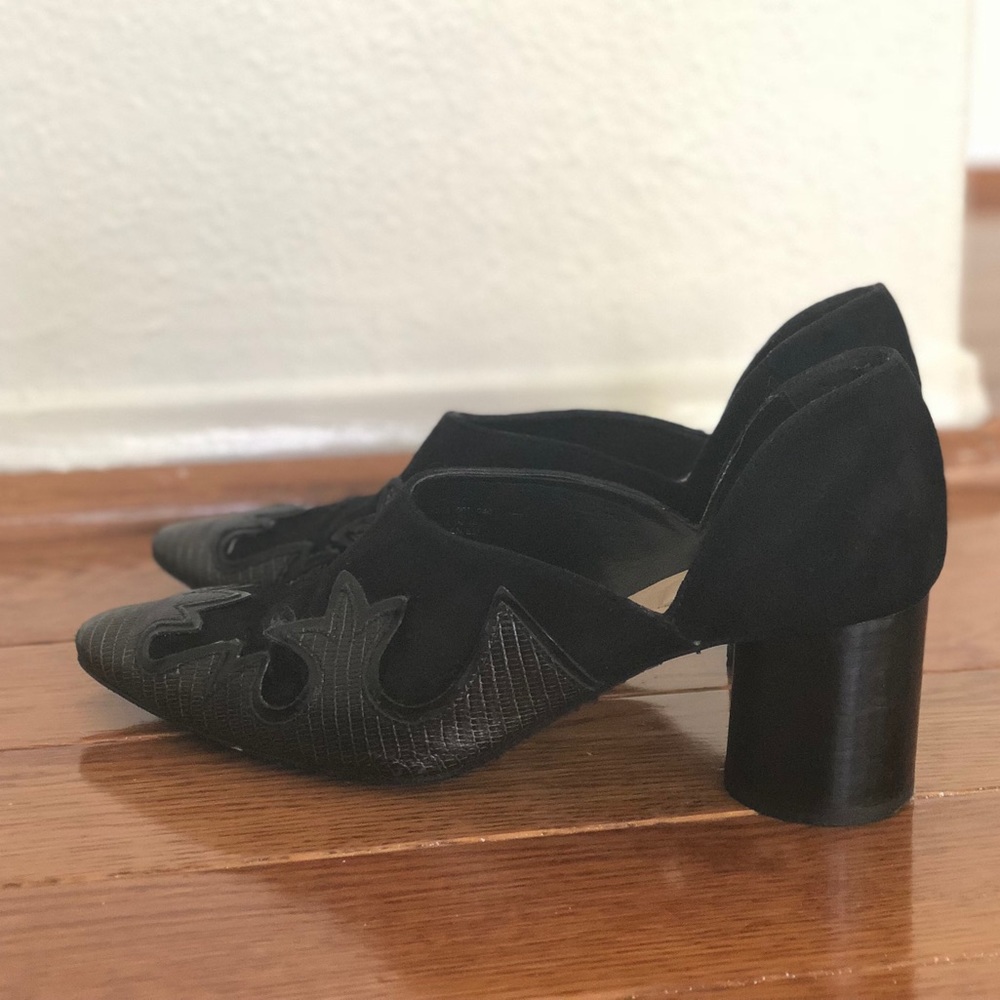 Black modern Zara bootie shoe